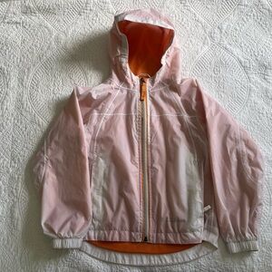 LL Bean Hooded Mesh Lined Nylon Zip Up Windbreaker Jacket Vintage 5 6 XS s Kids